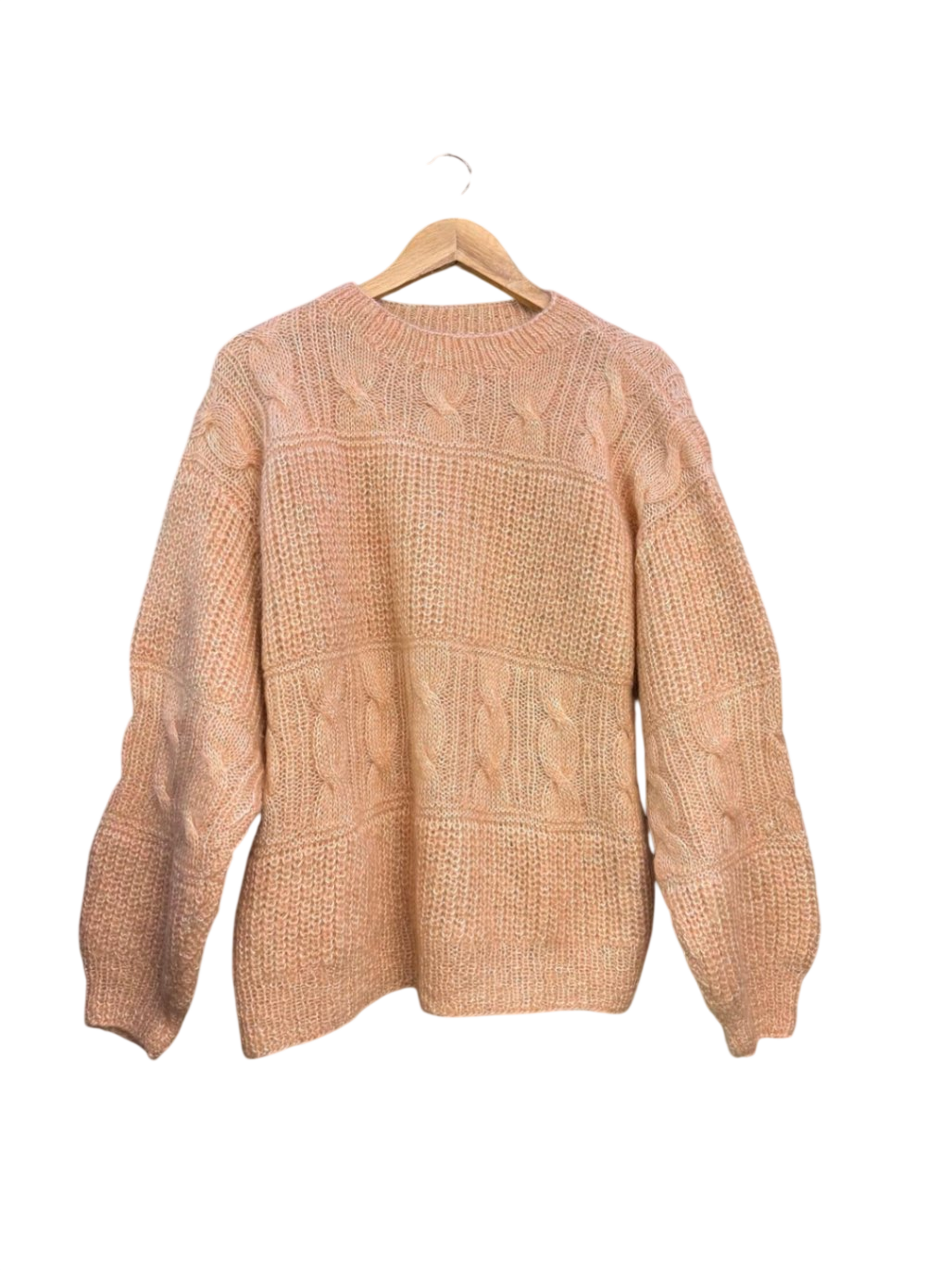 Handmade Pullover XL Pfirsich