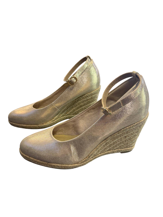 Tamaris Keilpumps 39 Perlglanzend, Champagner