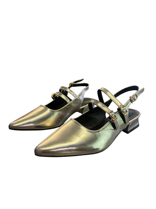 Ballschuhe 40 Silbergold