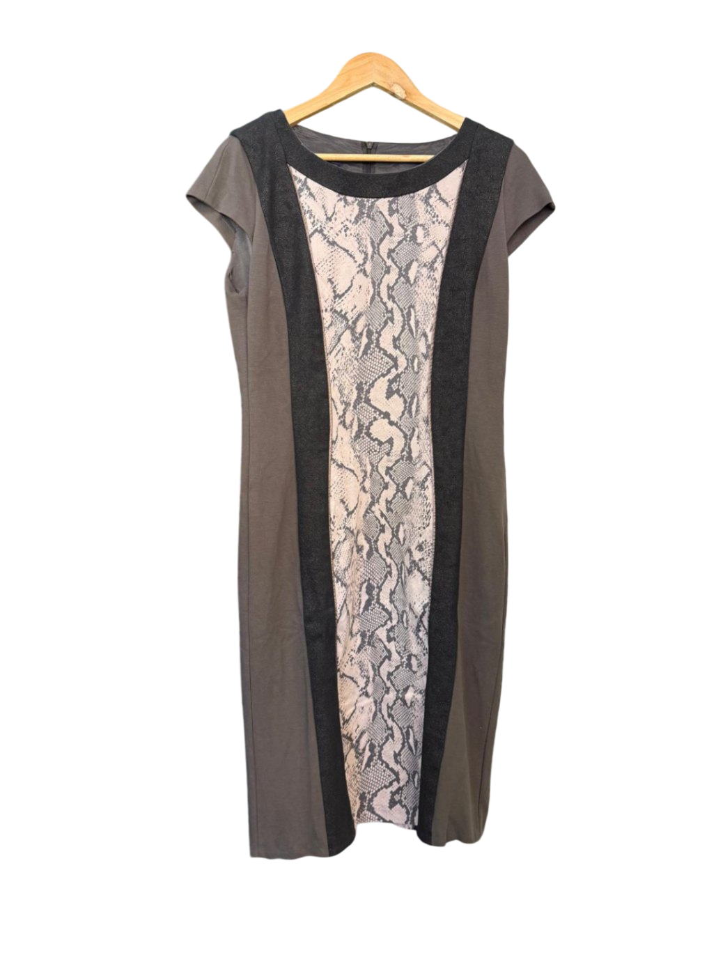 Laurel Kleid S-M Grau, Schwarz, Creme