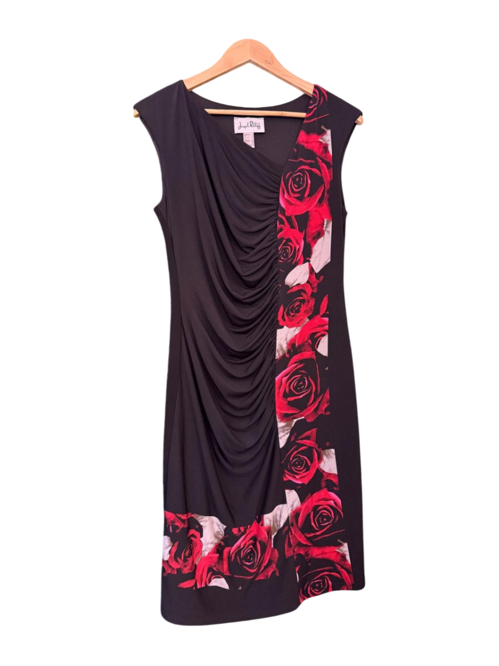 Joseph Ribkoff Kleid M-L Schwarz und Rot