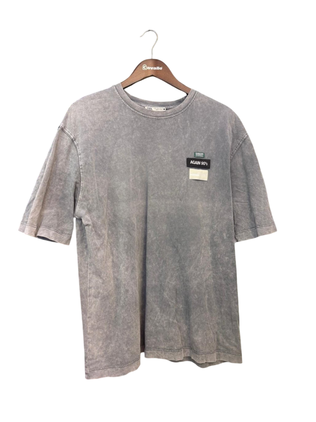 Zara T-Shirt S Grau
