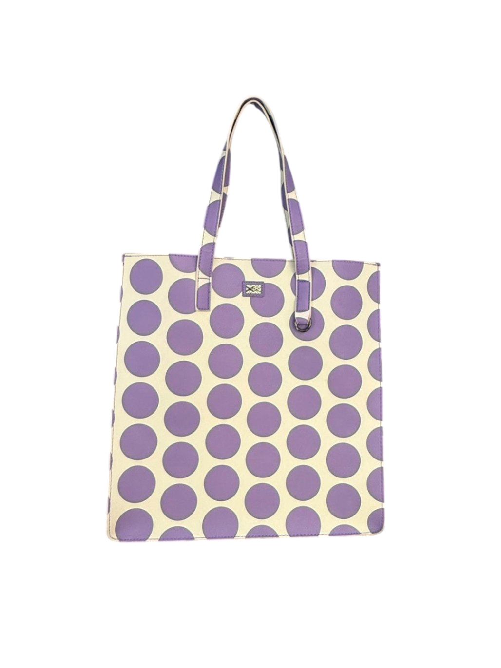 BENETTON ca. 35 x 37cm Lila und Weiß