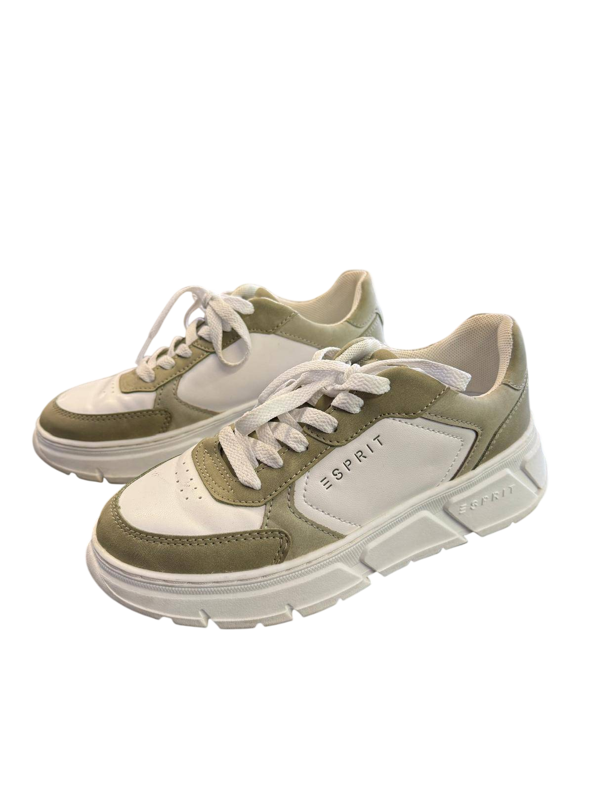Esprit Sneaker 36 Beige Grün/Creme