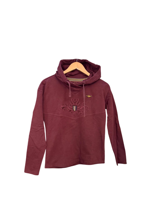 Aeronautica Militare Hoodie XS Burgunderrot