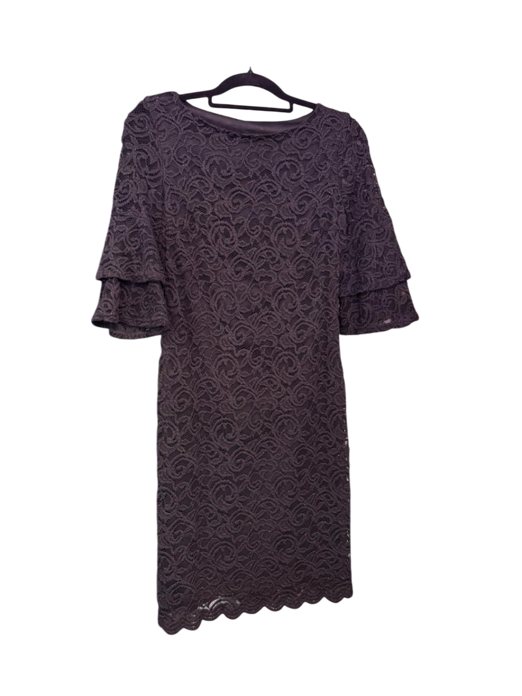 Spitzen Kleid S Schwarz