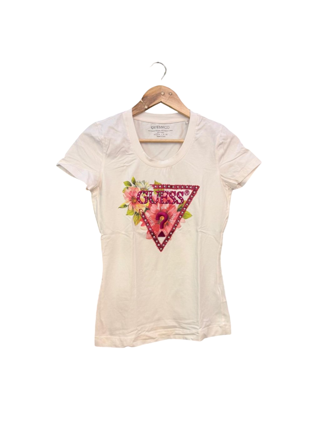 GUESS T-Shirt S Weiß