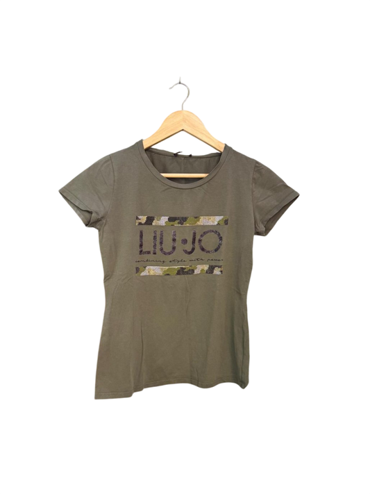 LIU JO T-Shirt S Olivgrün