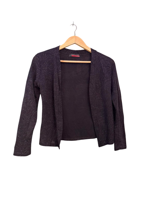 Glitzerweste S Schwarz