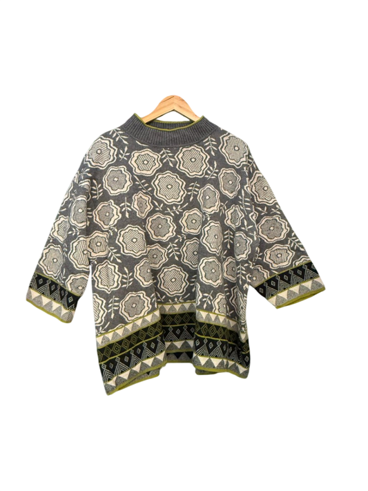 Gudrun Sjöden Pullover XL Grau, Schwarz, Beige, Grün