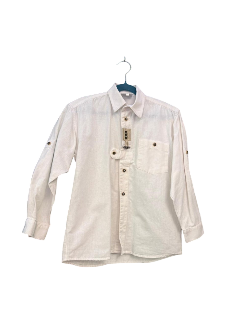 St. Peter Trachten Trachtenhemd 140 (M) Weiß