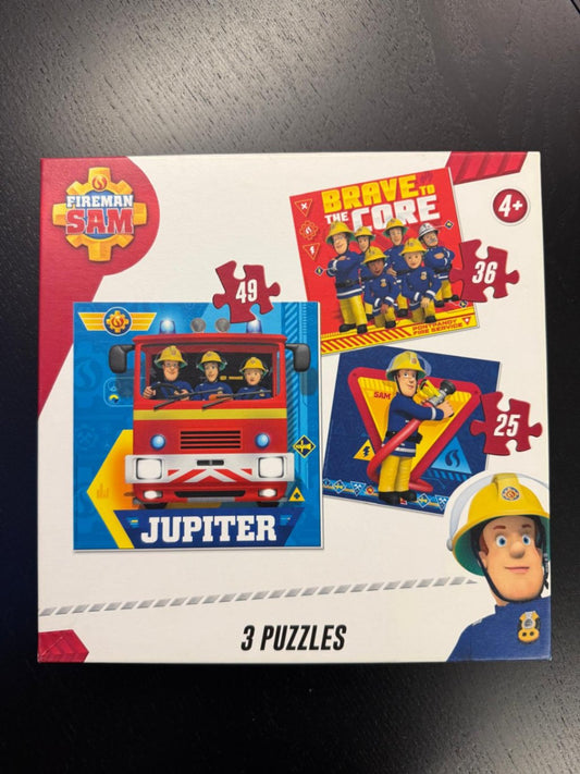 Feuerwehrmann Sam 3x Puzzle 4+ Bunt