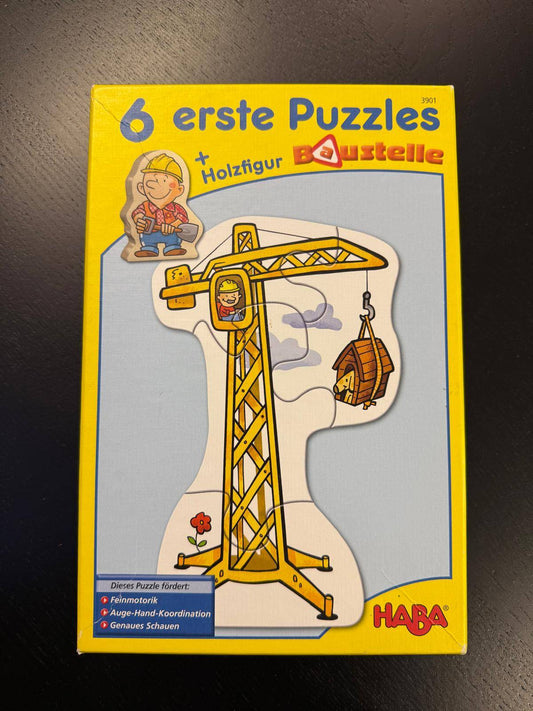 HABA 6 erste Baustelle Puzzle 3+ Gelb