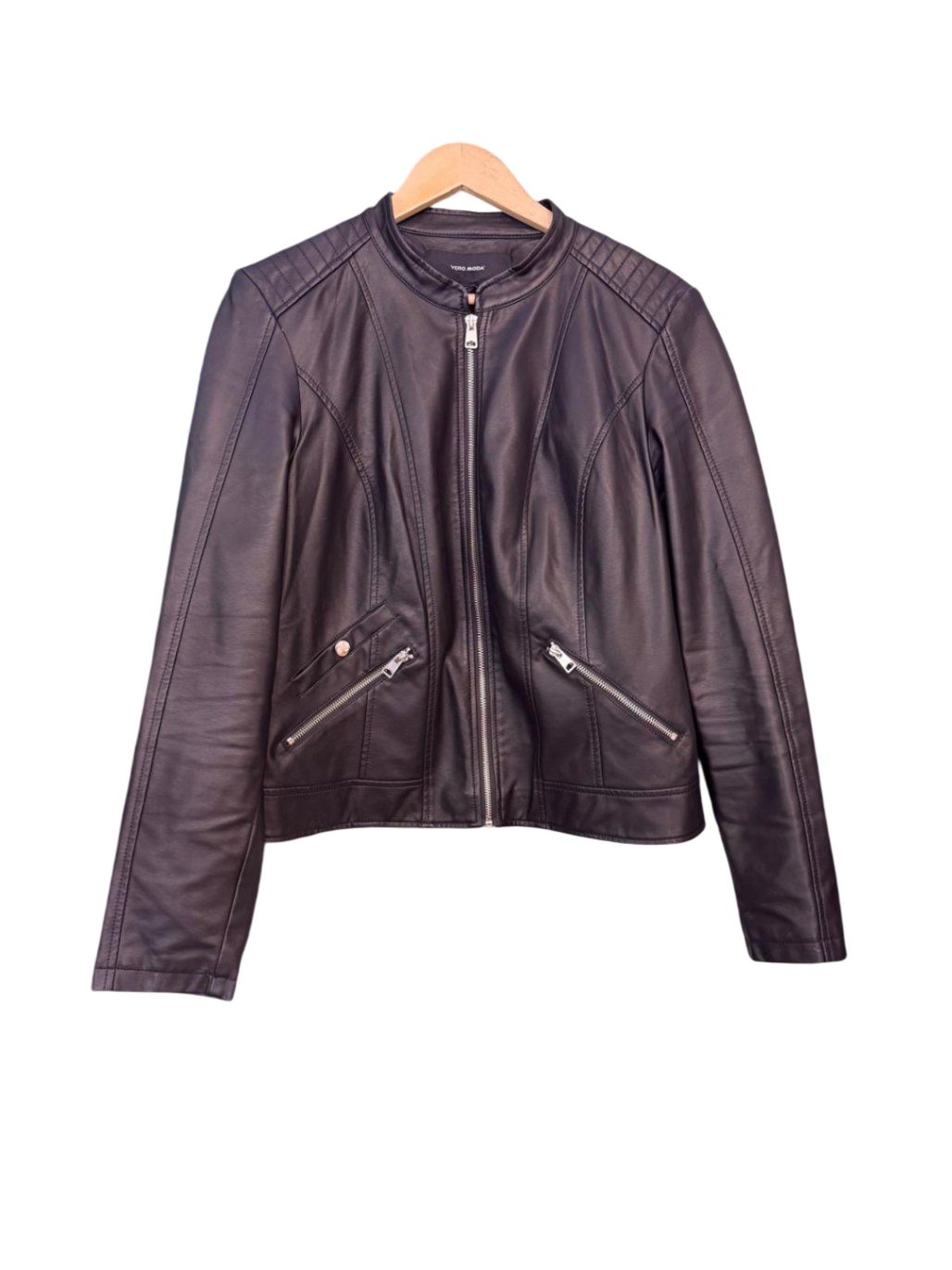 Vero Moda Kunstlederjacke 2XL-3XL Schwarz