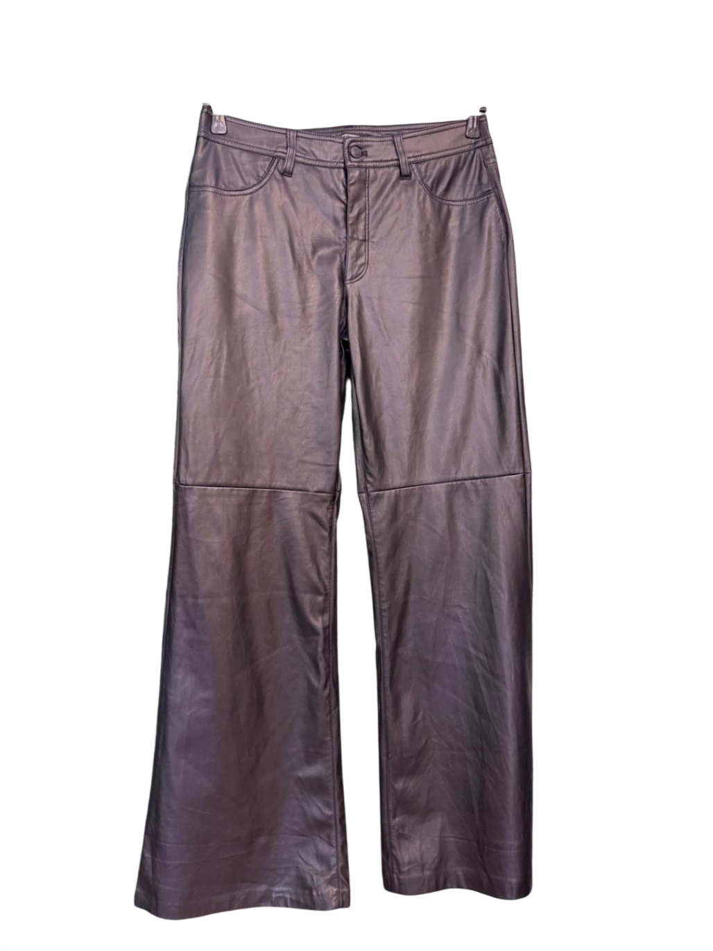 C&A Kunstlederhose XL Schwarz