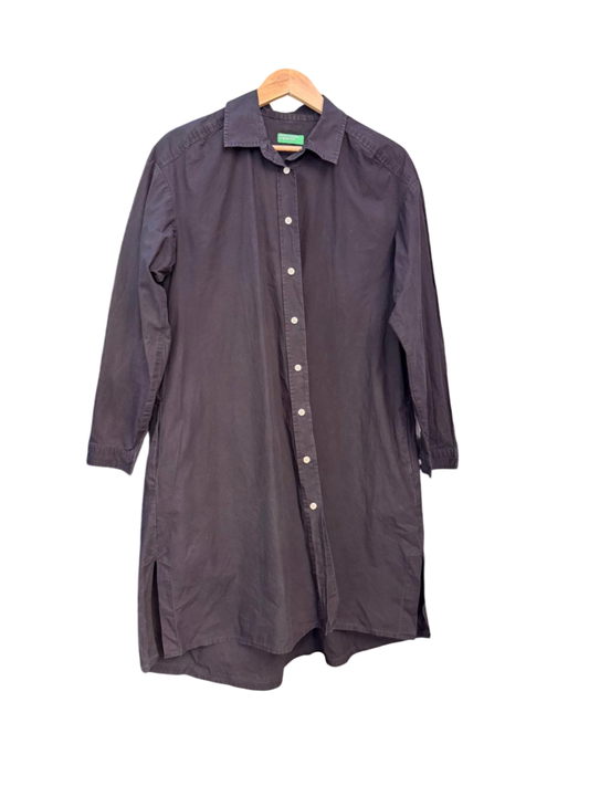 United Colors of Benetton Blusenkleid M Schwarz