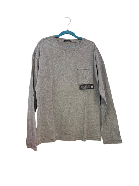 Sisley langarm Shirt 160 / XL Grau