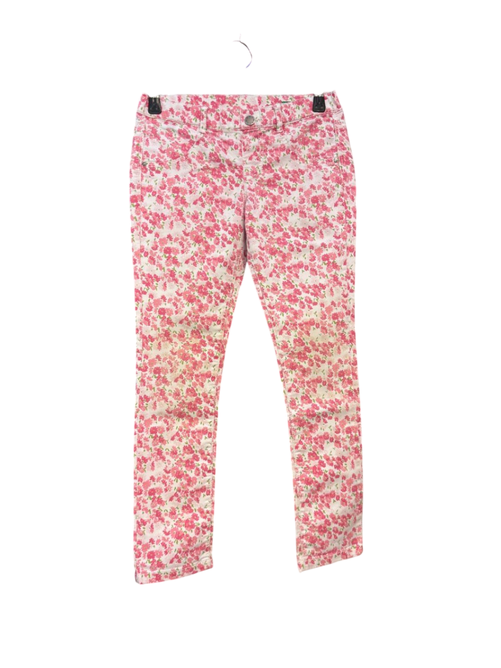 United Colors of Benetton Hose 140 / L Rosa und Weiß mit Blumenmuster