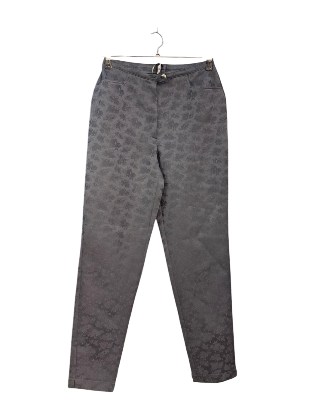 Hose Schwarz mit Blumenmuster M