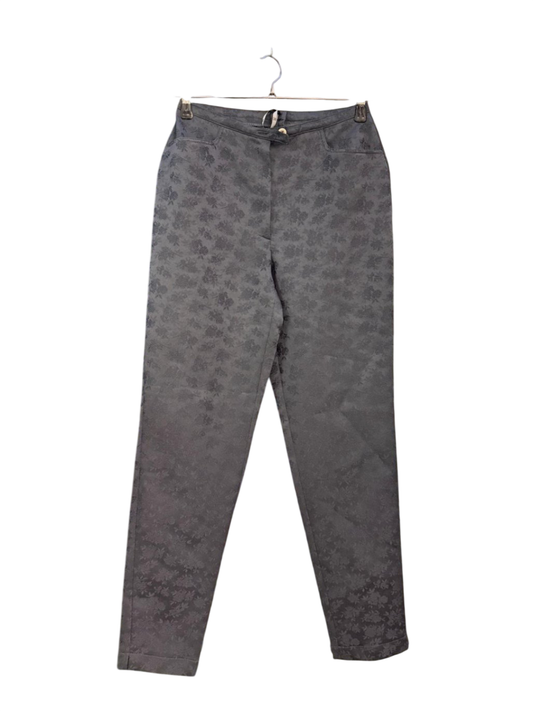 Hose Schwarz mit Blumenmuster M