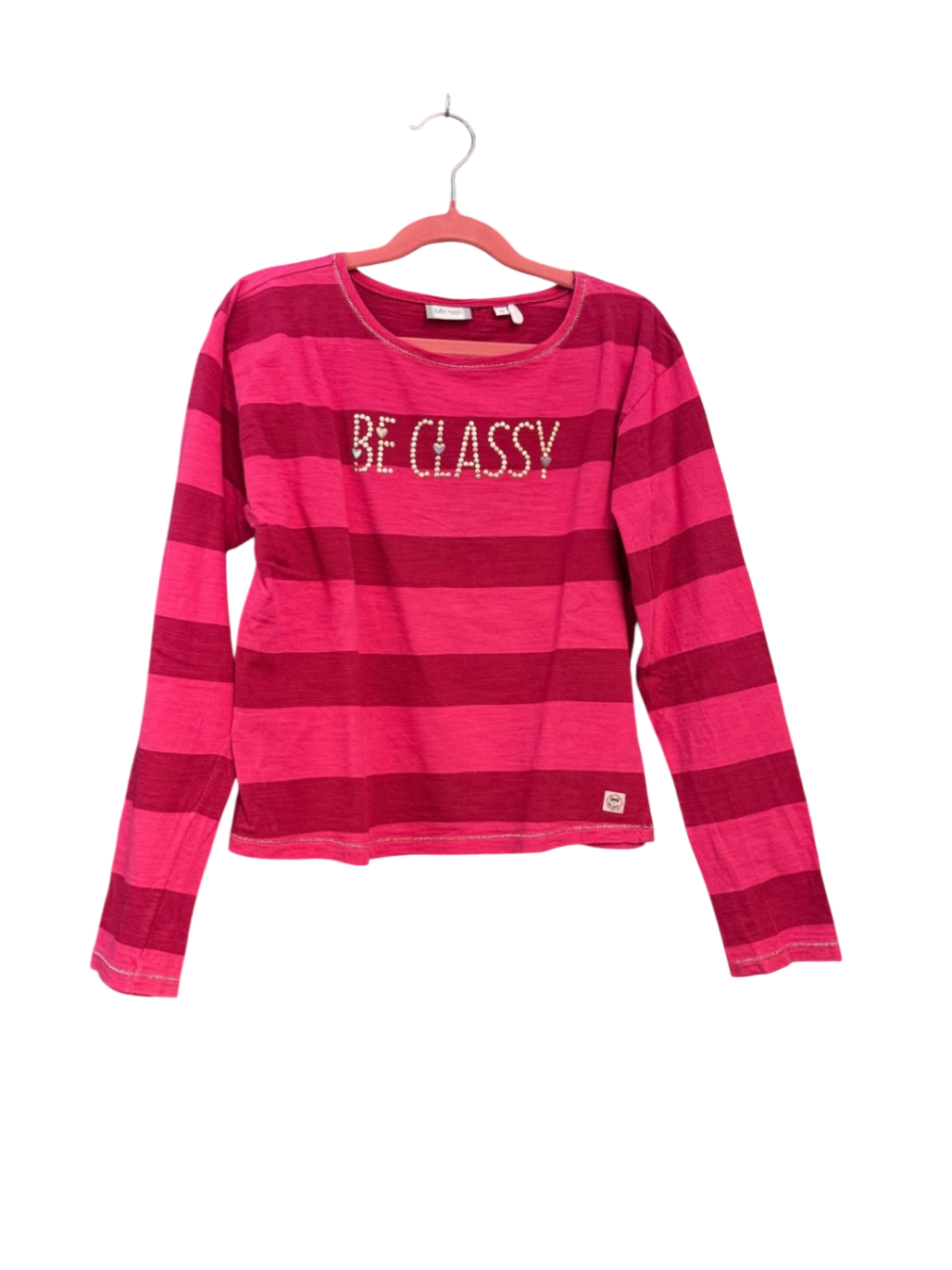 langarm Shirt 140 / M Rosa und Dunkelrot