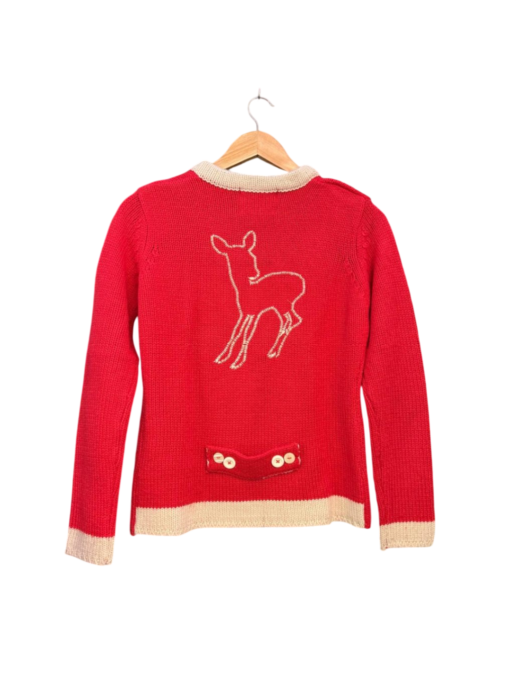 Alpin Trachten Weste S Rot und Beigetöne