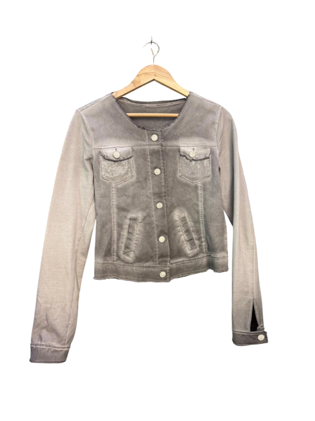 Blazer in Jeansoptik M Grau