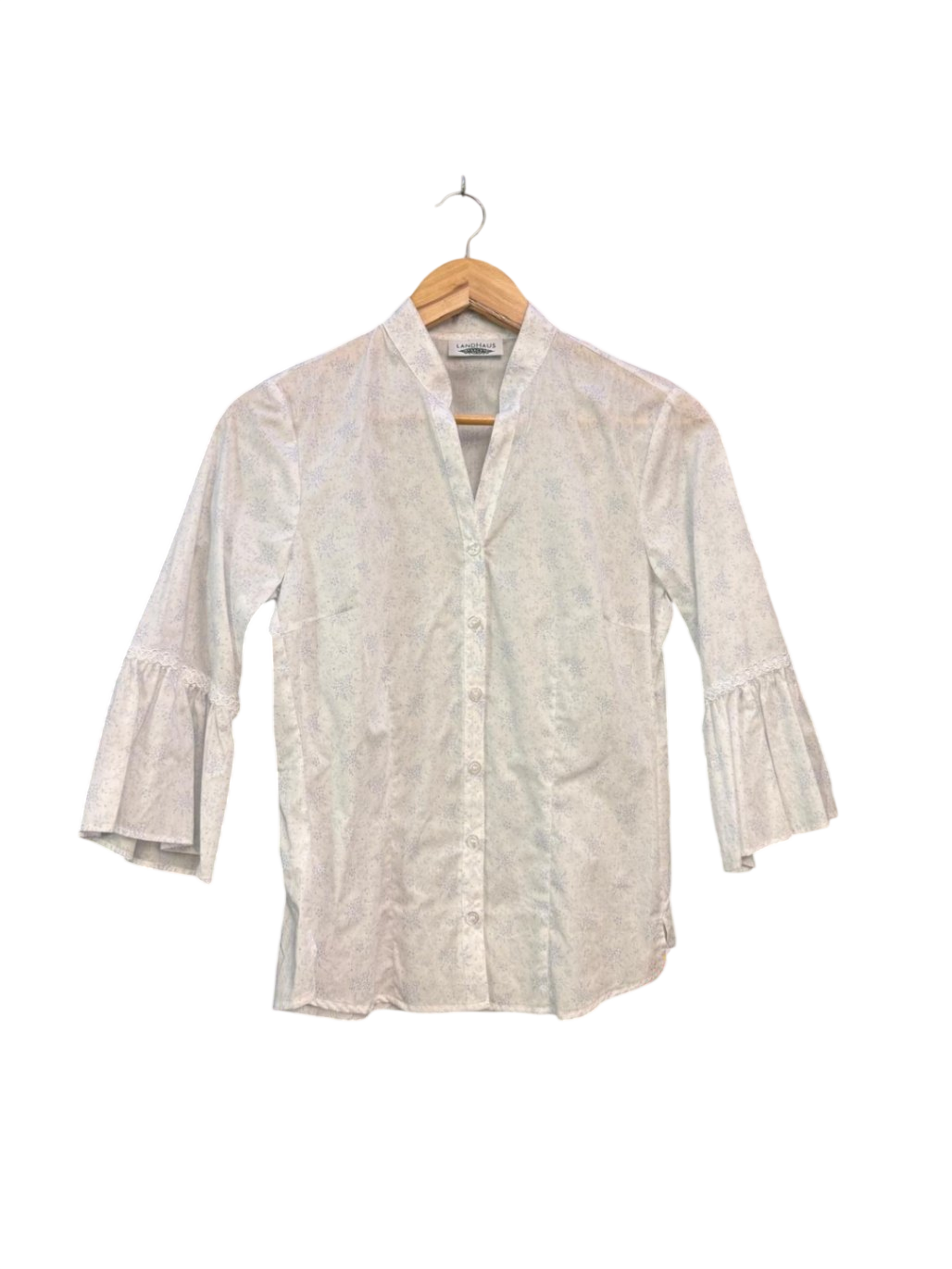 Landhaus Bluse XS Weiß