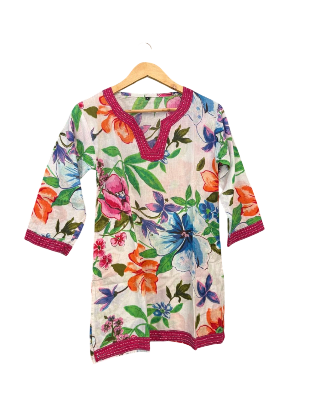 Bluse S Bunt mit Blumenmuster