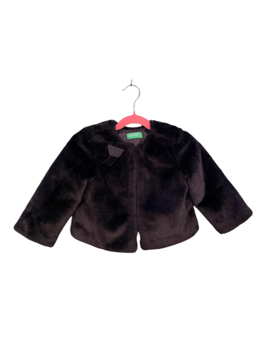 United Colors of Benetton Kunstfell Jacke 98 Schwarz