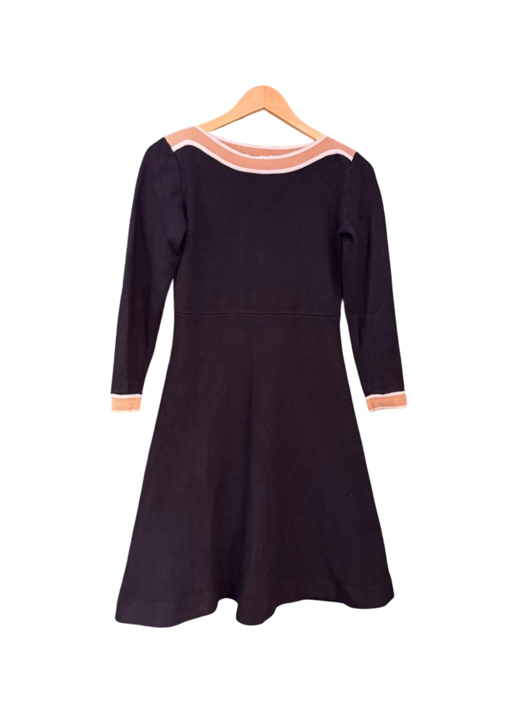 Anna Field Kleid S Schwarz, Beige, Weiß