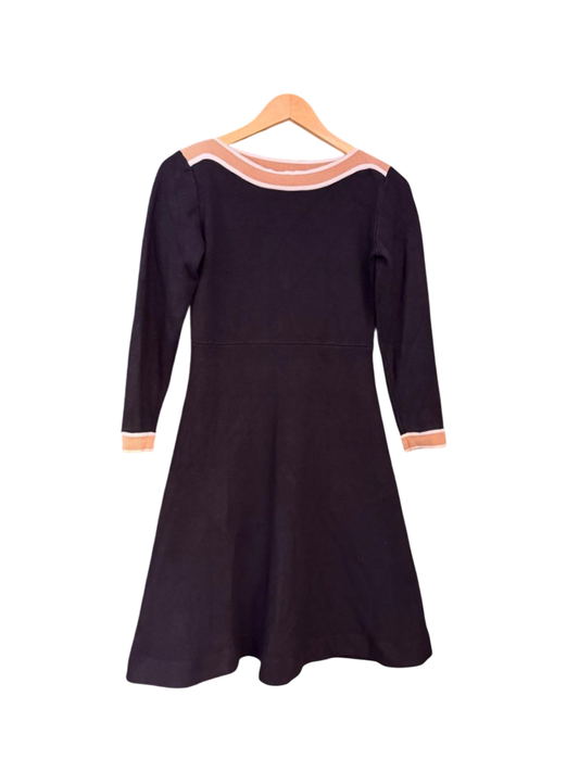 Anna Field Kleid S Schwarz, Beige, Weiß