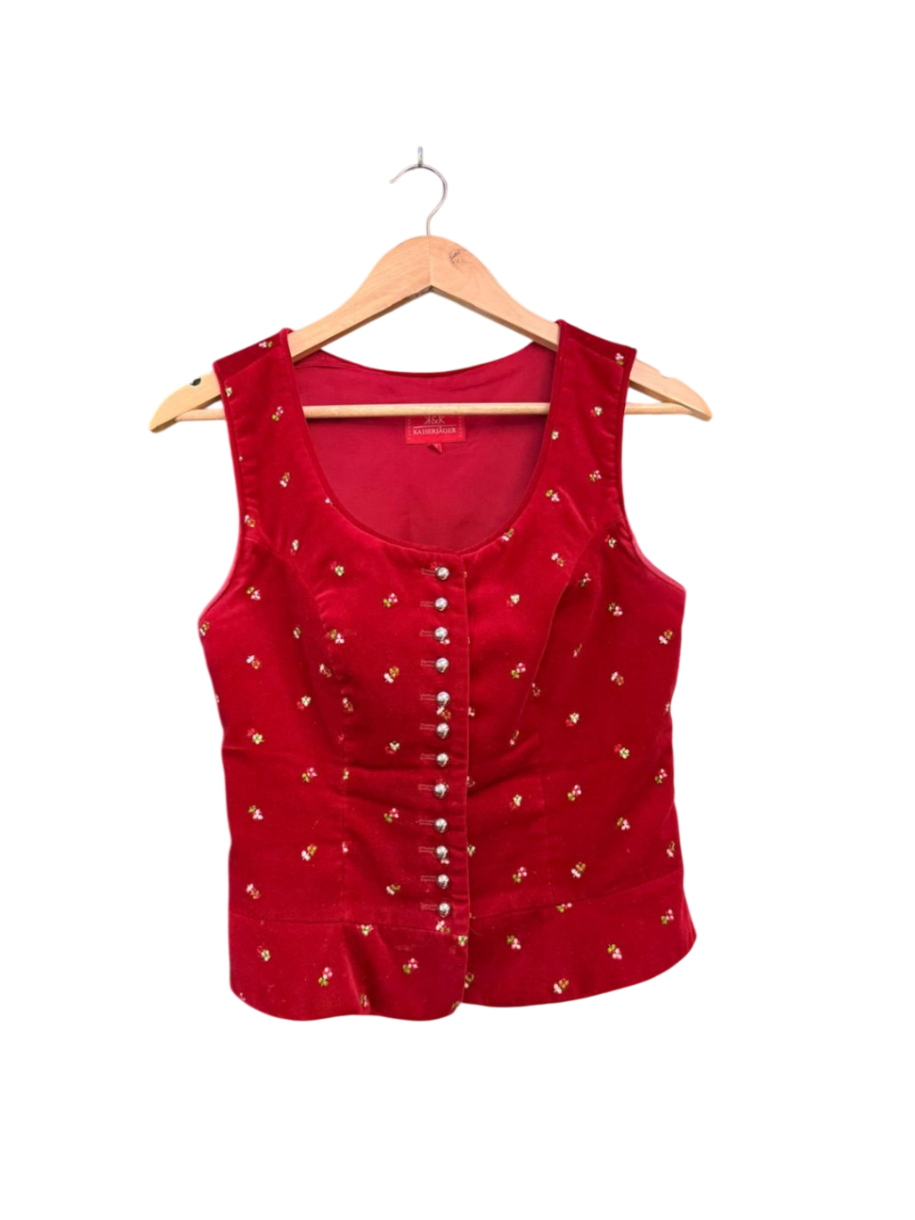 K&K Kaiserjäger Damen Trachtenweste M Rot