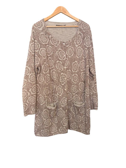 Gudrun Sjöden Weste XL Beige und Weiß