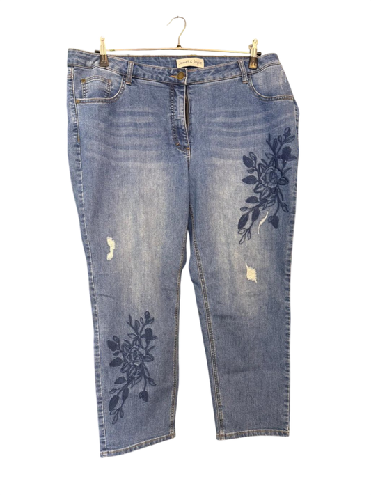 Janet & Joyce Jeans Stretch 5XL Blau