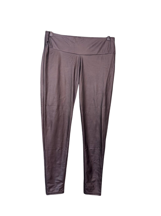 Kunstleder Leggin L Schwarz