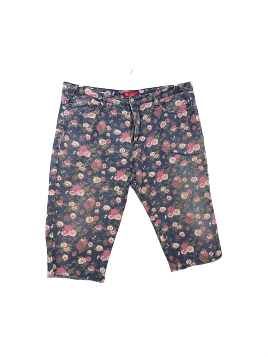 Get Line Hose 3/4 2XL Blau mit rosa und weißen Blumenmuster