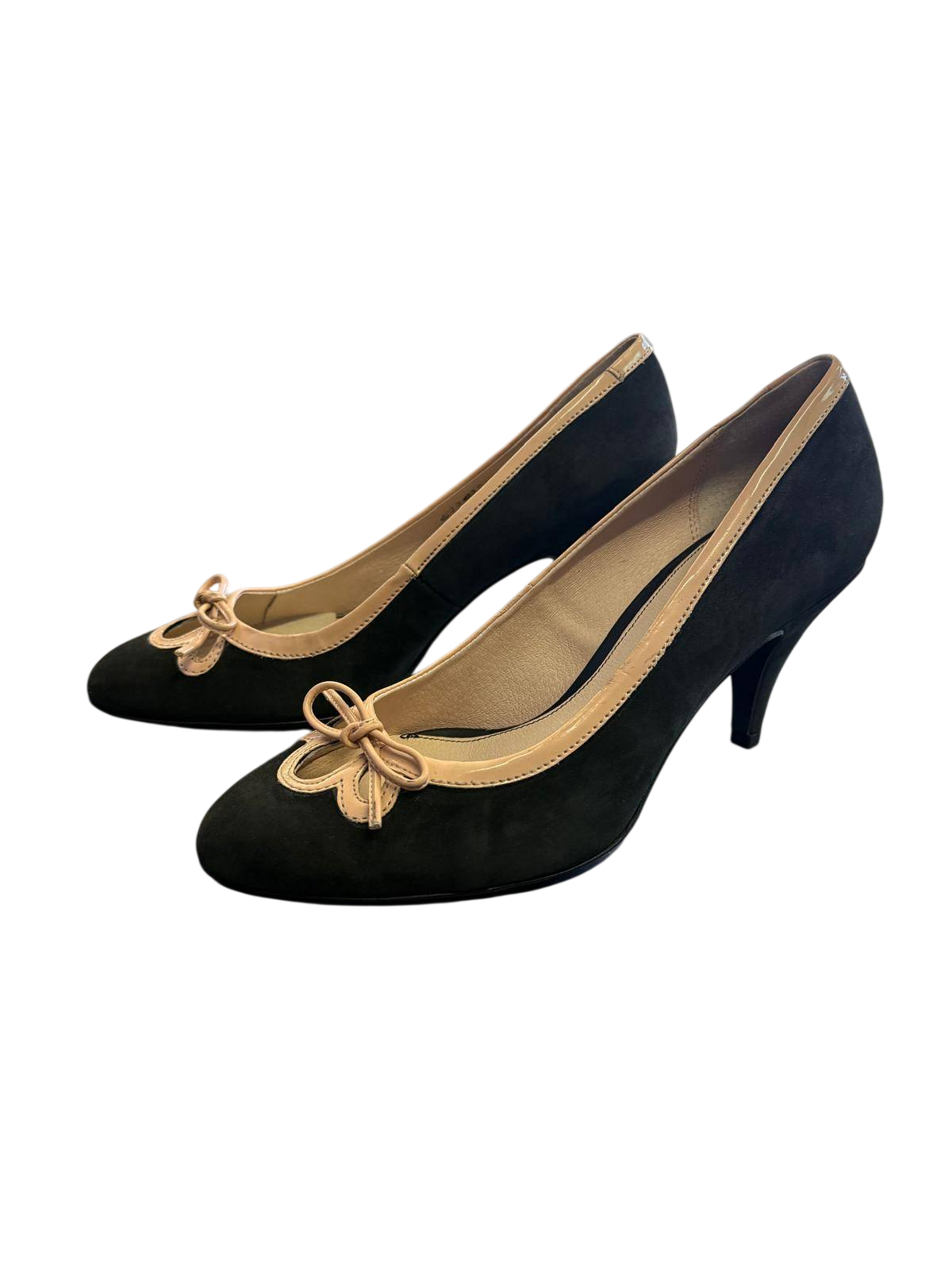 Minozzi Pumps 39 Schwarz und beige
