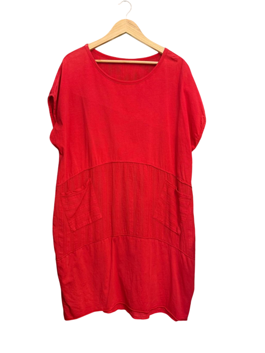 made in Italy Kleid XL Rot