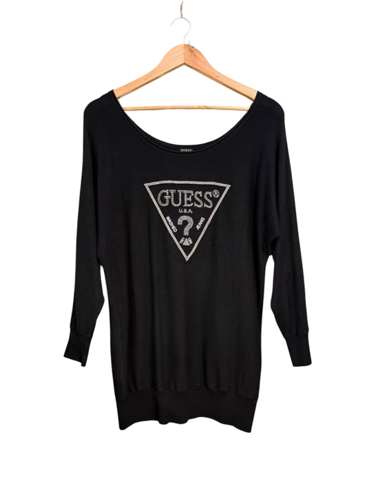 GUESS Pullover M Schwarz