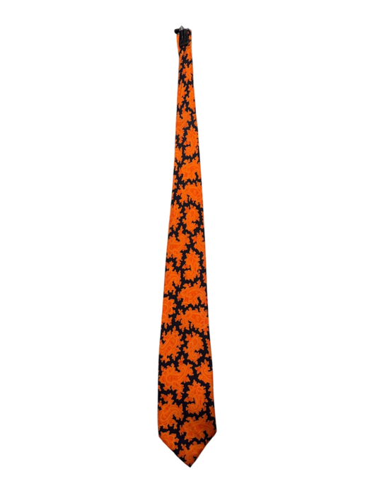 Krawatte Orange und Schwarz