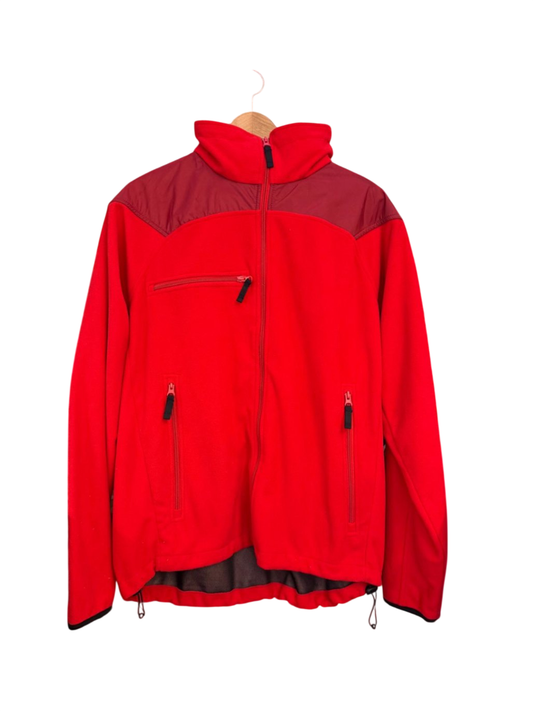 Fleece Jacke L Rot