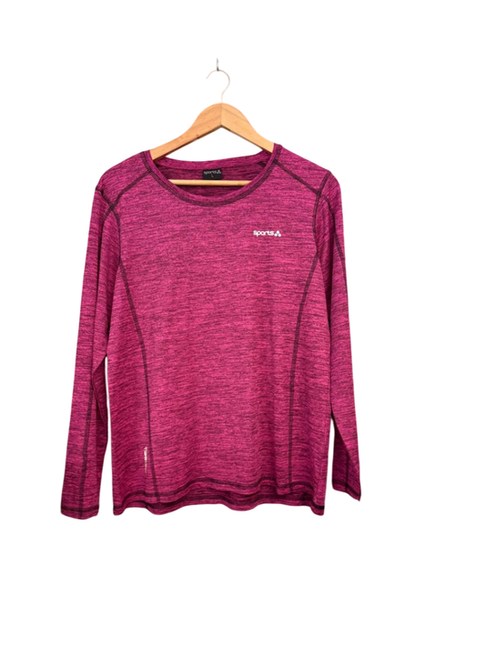 langarm Sport Top L Pink
