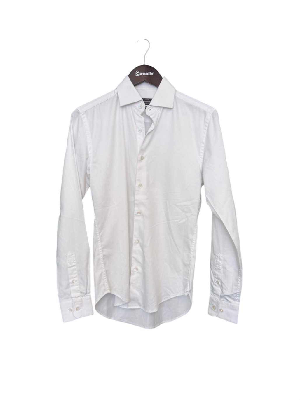 Dressmann Hemd Stretch Slim Fit XS Weiß