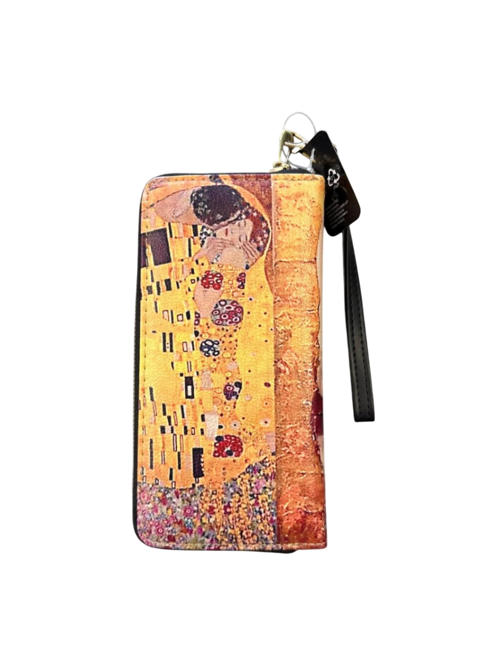 Geldtasche Gustav Klimt ca. 10cm x 20cm Mehrfarbig (u.a. Orange, Rot, Schwarz)