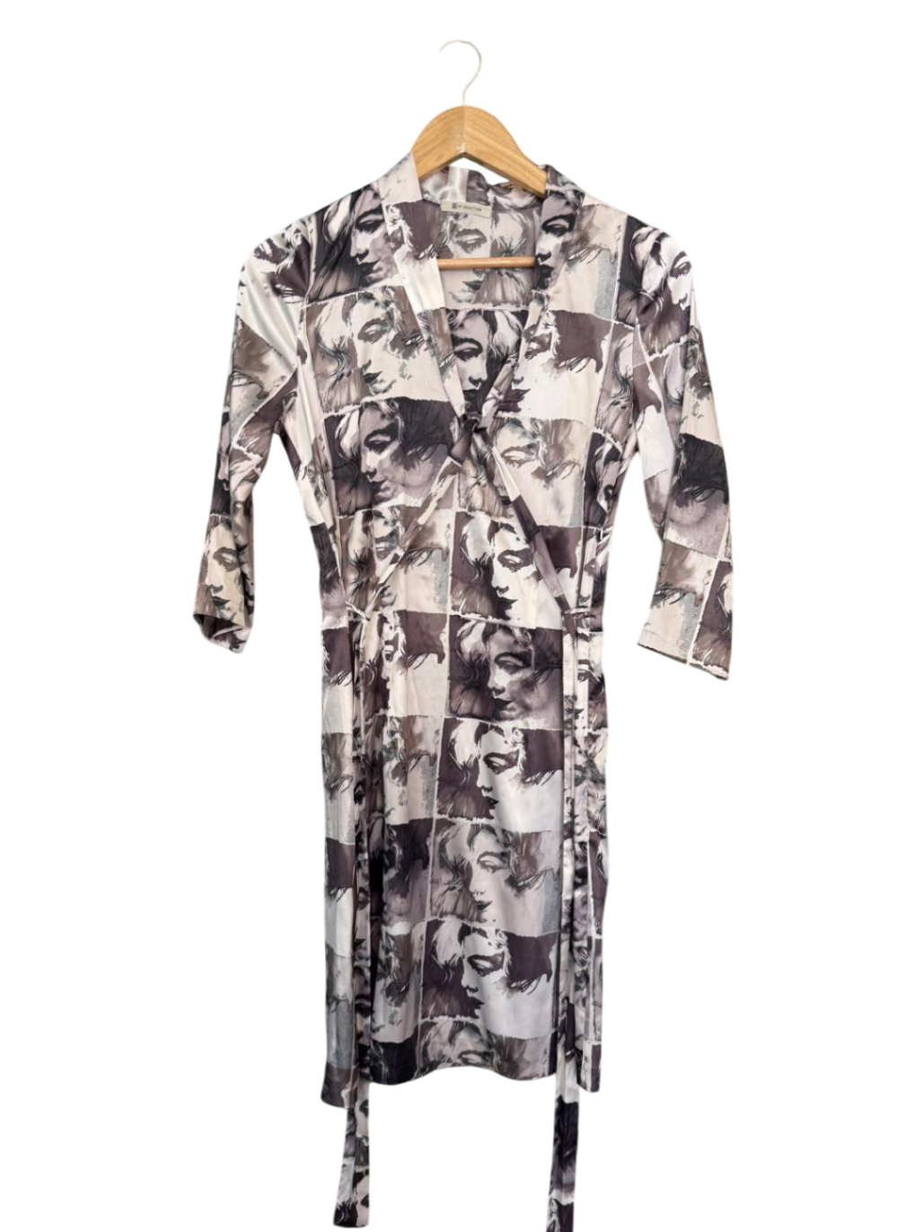 CF Celection Satin Kleid XS Mehrfarbig (Schwarz, Creme, Grau)