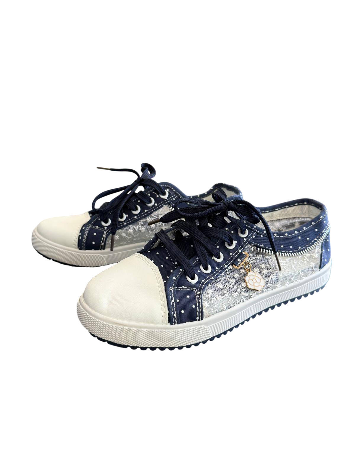 Sneaker 40 Blau, Weiß