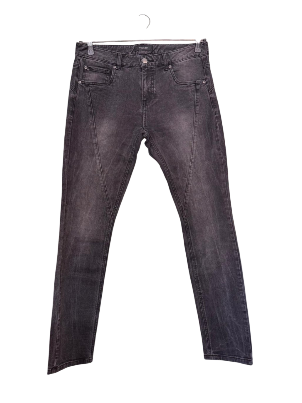 Jeans L Schwarz mit ausgewaschenem Effekt
