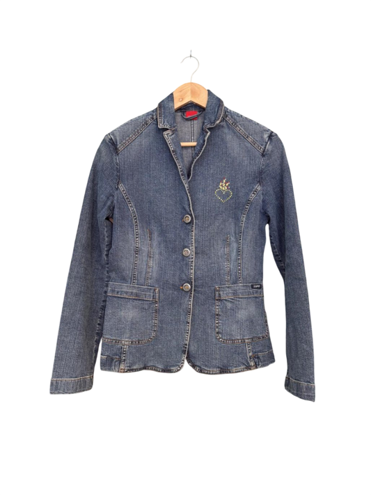 Esprit Jeansstoff Jacke M Blau