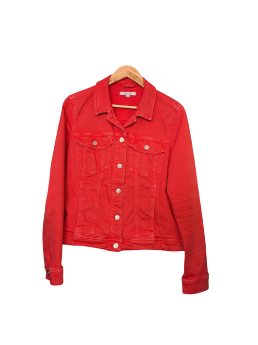 Comma Jeansjacke XL Rot